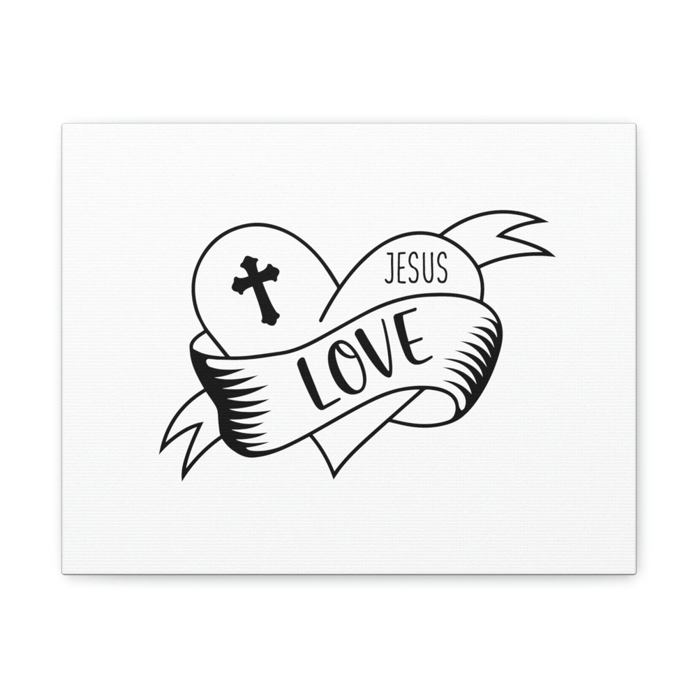 Scripture Walls Cross Love Jesus Romans 5:8 Heart Christian Wall Art Bible